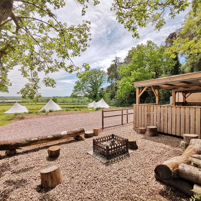 Woodland Glamping Staffordshire Field Head Farm Staffordshire